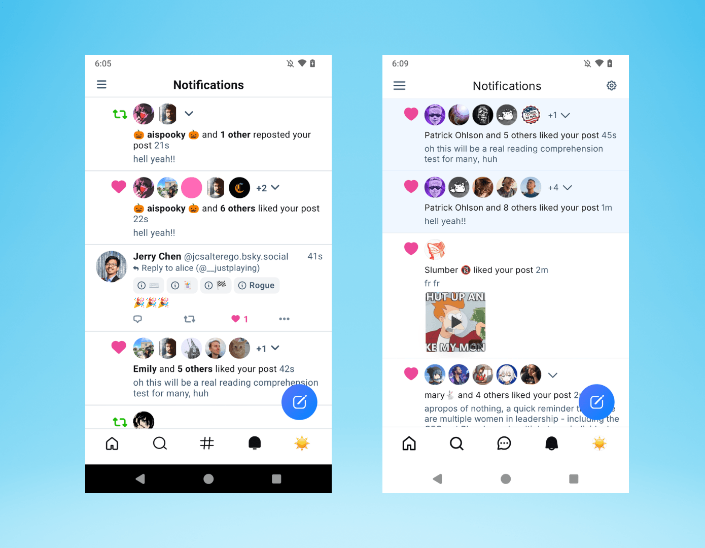 Before/After: notifications